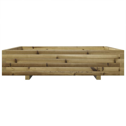 Pflanzkübel 110X110X26,5 Cm Kiefernholz Imprägniert Natürlich Imprägniert