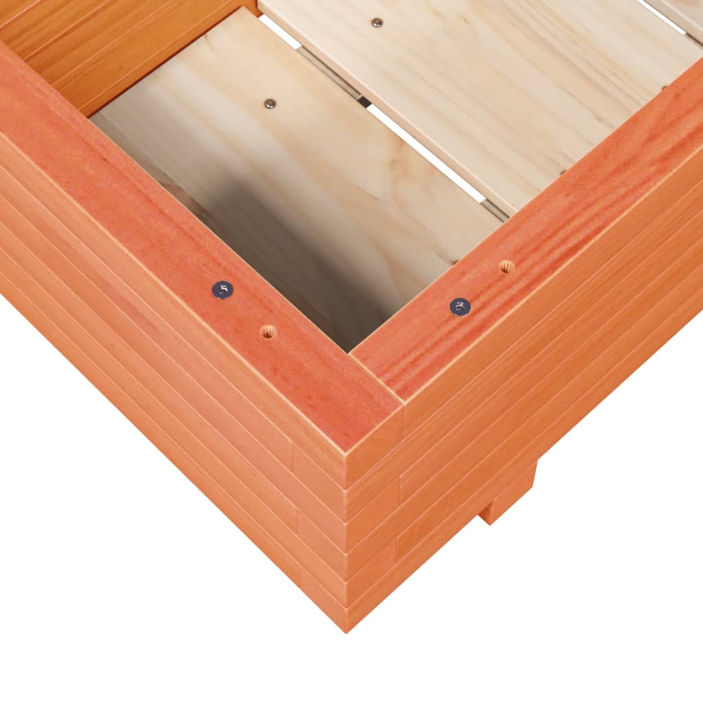 Pflanzkübel 90X40X26,5 Cm Massivholz Kiefer Wachsbraun