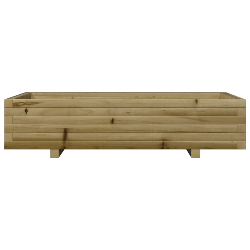 Pflanzkübel 110X60X26,5 Cm Kiefernholz Imprägniert Wachsbraun