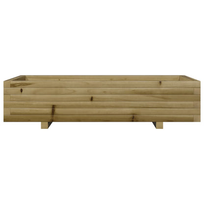 Pflanzkübel 110X60X26,5 Cm Kiefernholz Imprägniert Wachsbraun