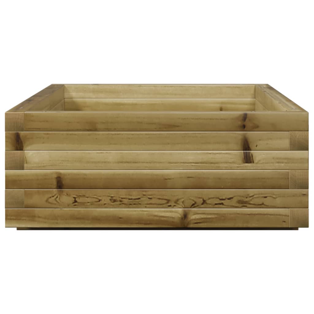 Pflanzkübel 110X60X26,5 Cm Kiefernholz Imprägniert Wachsbraun
