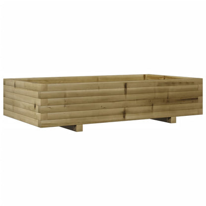 Pflanzkübel 110X60X26,5 Cm Kiefernholz Imprägniert Wachsbraun