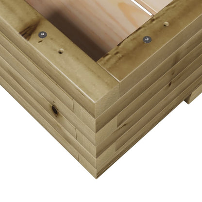 Pflanzkübel 110X60X26,5 Cm Kiefernholz Imprägniert Wachsbraun