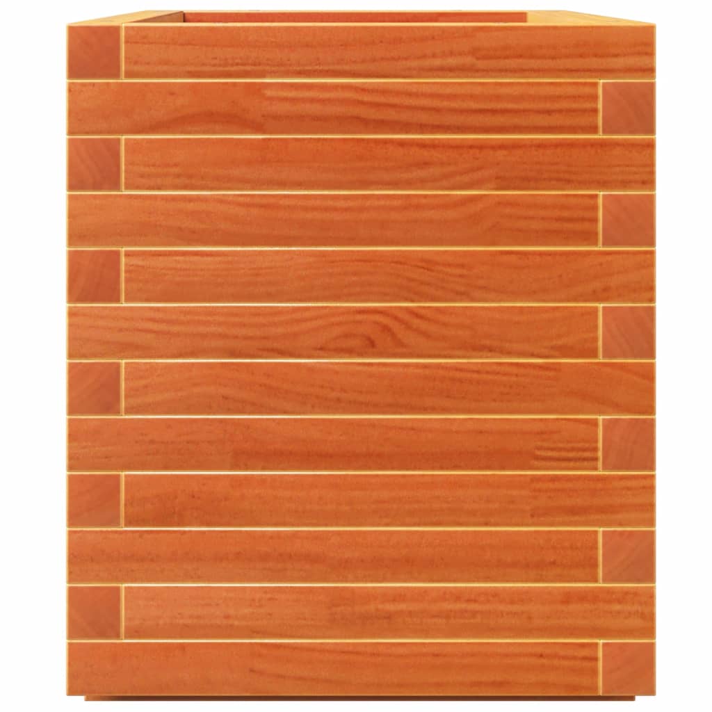 Pflanzkübel Wachsbraun 70X40X49,5 Cm Massivholz Kiefer