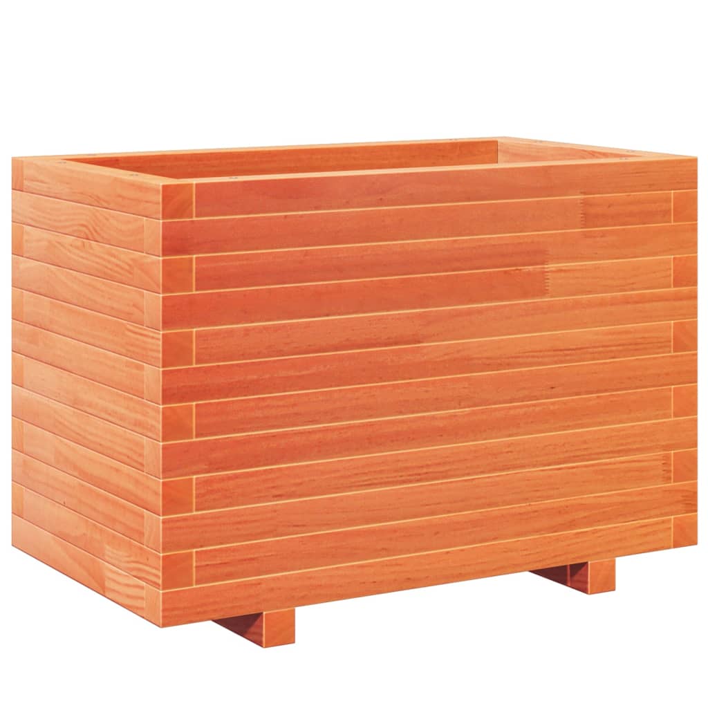 Pflanzkübel Wachsbraun 70X40X49,5 Cm Massivholz Kiefer