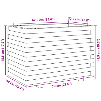Pflanzkübel 70X40X49,5 Cm Massivholz Douglasie