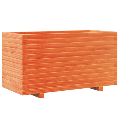 Pflanzkübel Wachsbraun 90X40X49,5 Cm Massivholz Kiefer