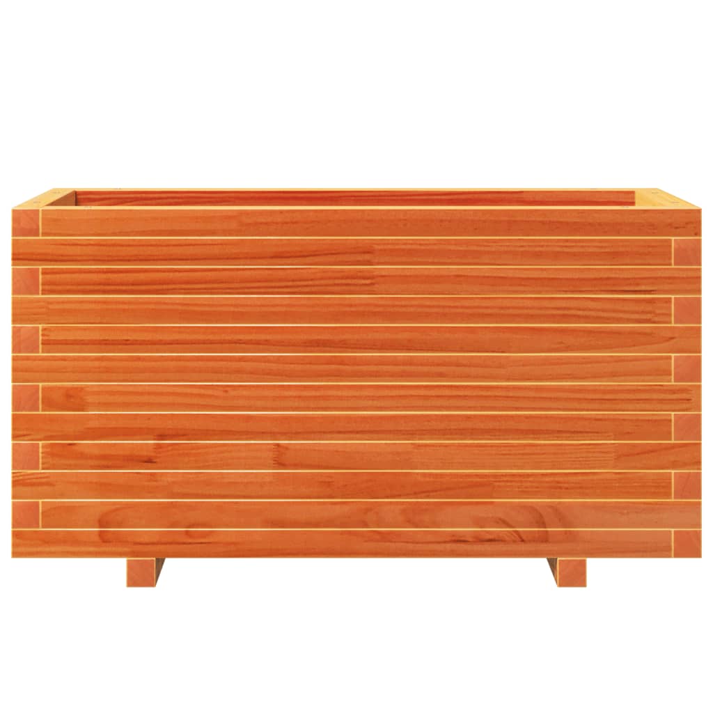 Pflanzkübel Wachsbraun 90X40X49,5 Cm Massivholz Kiefer