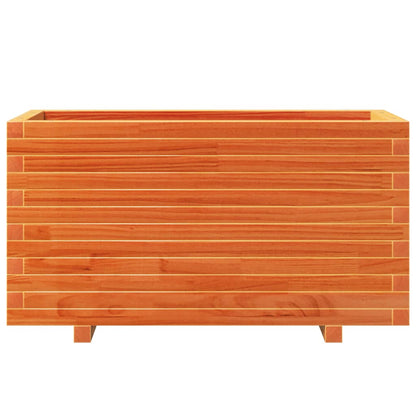 Pflanzkübel Wachsbraun 90X40X49,5 Cm Massivholz Kiefer
