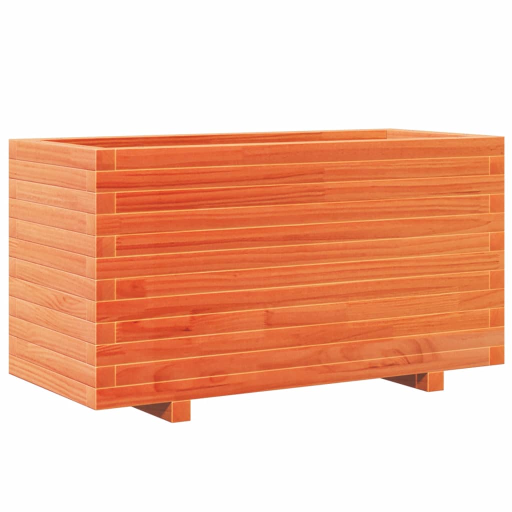 Pflanzkübel Wachsbraun 90X40X49,5 Cm Massivholz Kiefer