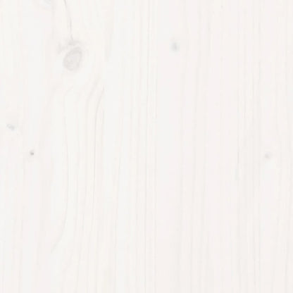 Pflanzkübel Weiß 110X40X49,5 Cm Massivholz Kiefer