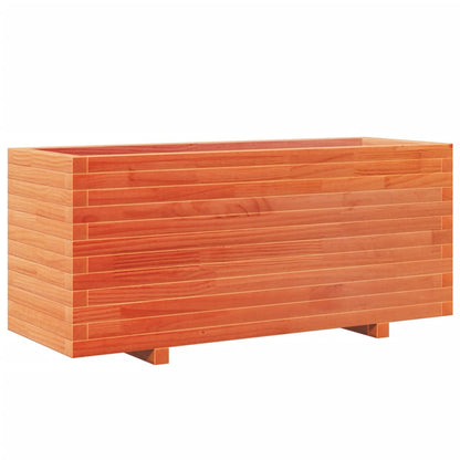 Pflanzkübel Wachsbraun 110X40X49,5 Cm Massivholz Kiefer