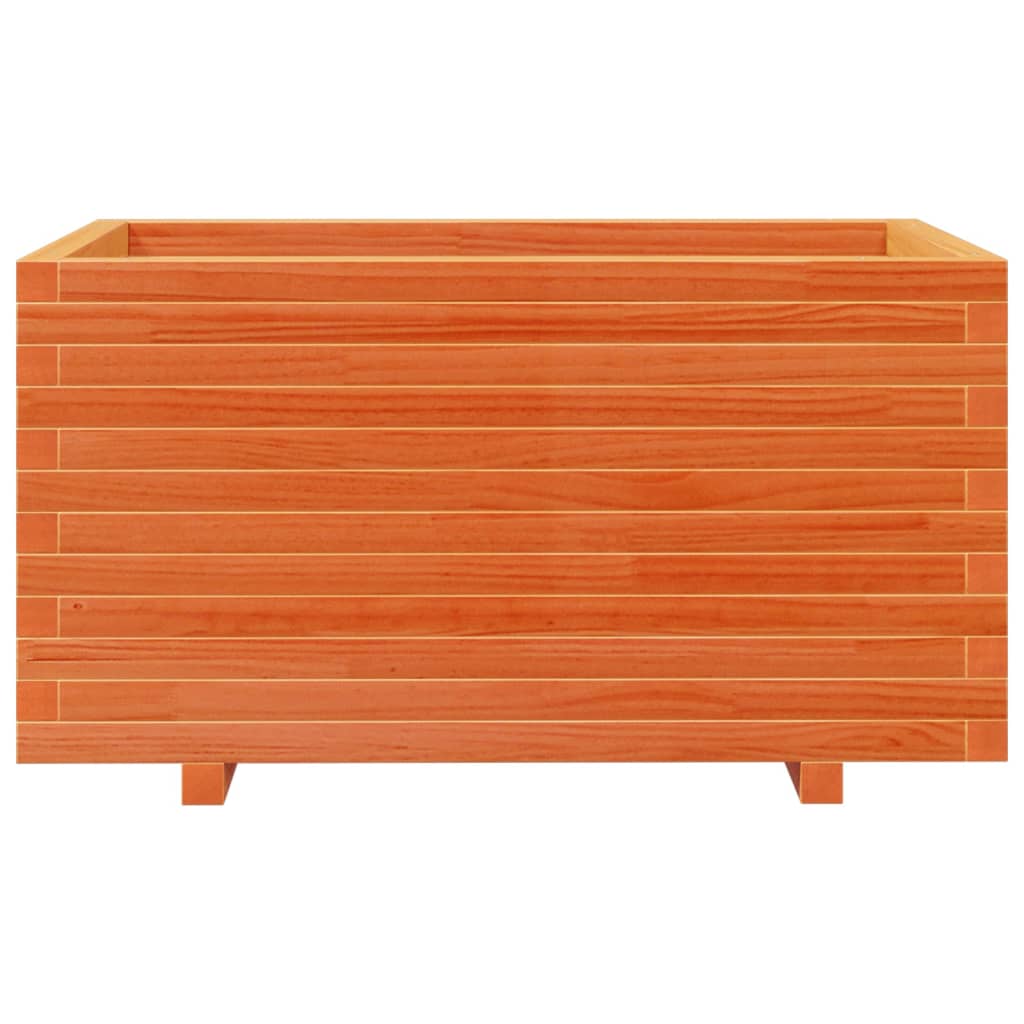 Pflanzkübel Wachsbraun 90X60X49,5 Cm Massivholz Kiefer Wachsbraun