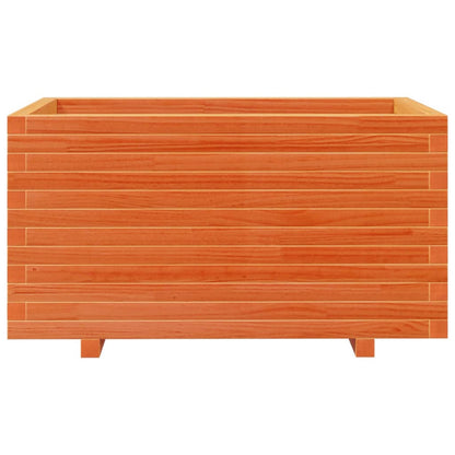 Pflanzkübel Wachsbraun 90X60X49,5 Cm Massivholz Kiefer Wachsbraun
