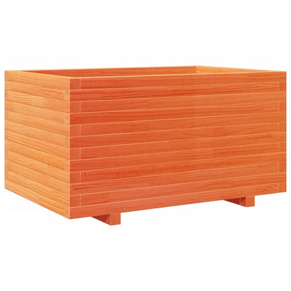 Pflanzkübel Wachsbraun 90X60X49,5 Cm Massivholz Kiefer Wachsbraun