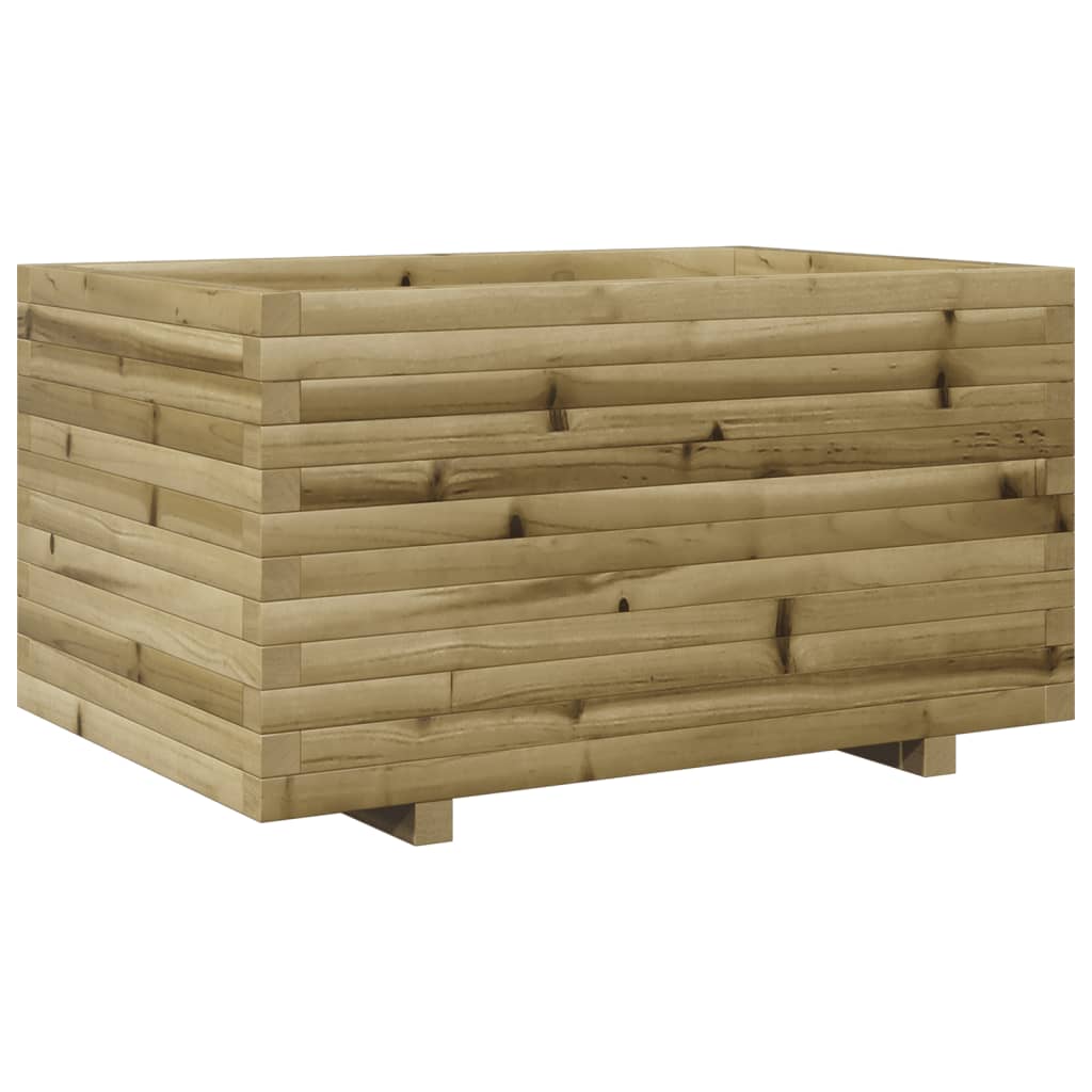 Pflanzkübel 90X60X49,5 Cm Kiefernholz Imprägniert Wachsbraun