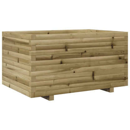 Pflanzkübel 90X60X49,5 Cm Kiefernholz Imprägniert Wachsbraun