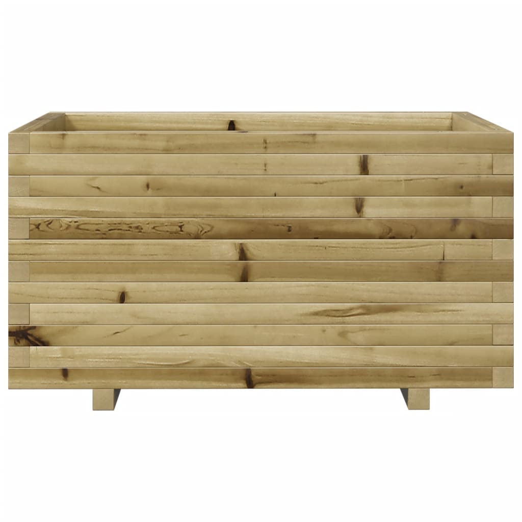 Pflanzkübel 90X60X49,5 Cm Kiefernholz Imprägniert Wachsbraun
