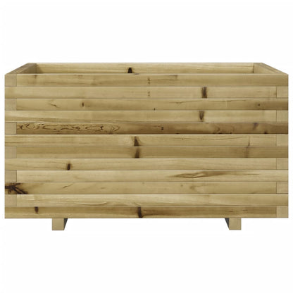 Pflanzkübel 90X60X49,5 Cm Kiefernholz Imprägniert Wachsbraun