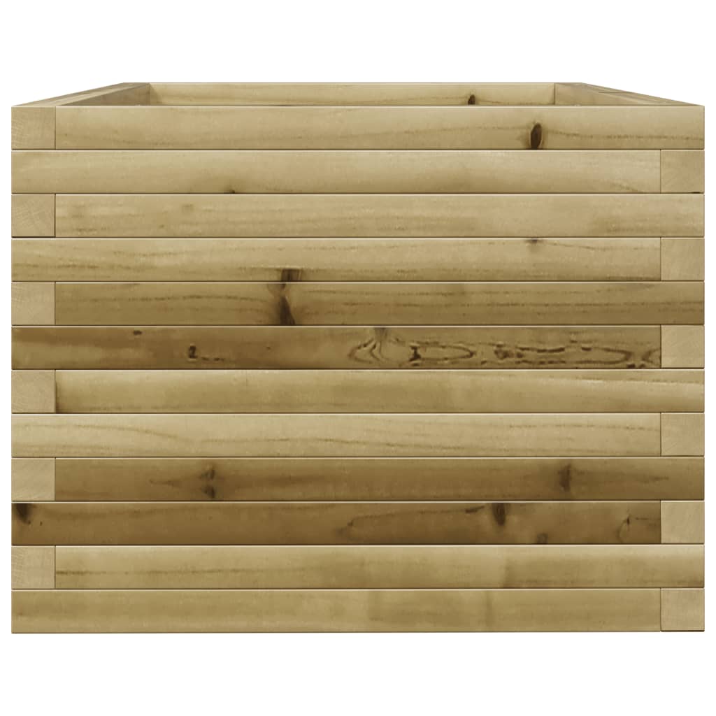 Pflanzkübel 90X60X49,5 Cm Kiefernholz Imprägniert Wachsbraun