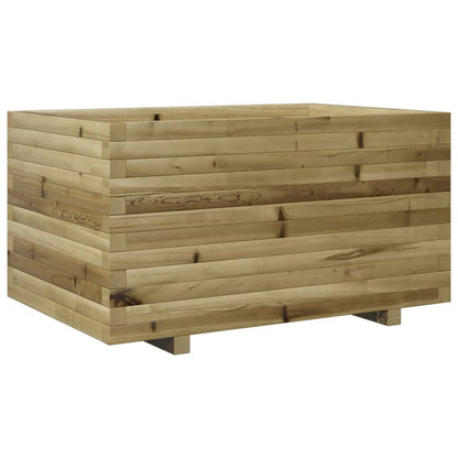 Pflanzkübel 90X60X49,5 Cm Kiefernholz Imprägniert Wachsbraun