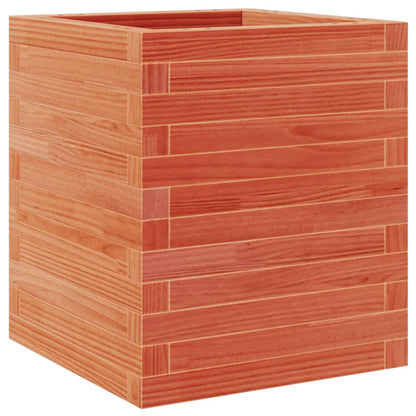 Pflanzkübel 40X40X46 Cm Massivholz Kiefer Wachsbraun