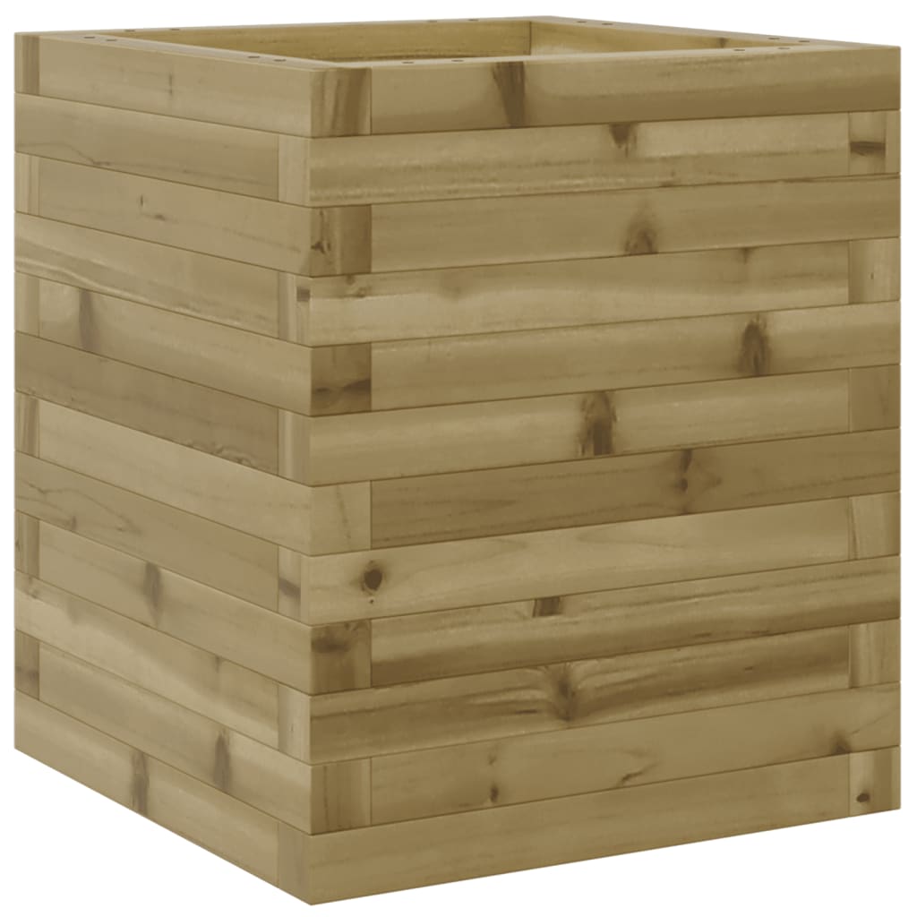 Pflanzkübel 40X40X46 Cm Kiefernholz Imprägniert Natürlich Imprägniert