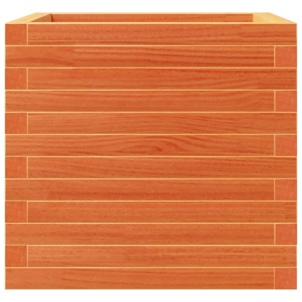 Pflanzkübel 50X50X46 Cm Massivholz Kiefer Wachsbraun