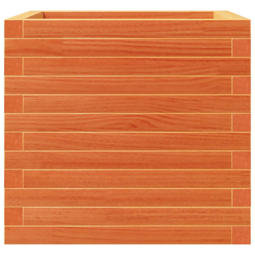 Pflanzkübel 50X50X46 Cm Massivholz Kiefer Wachsbraun