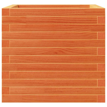 Pflanzkübel 50X50X46 Cm Massivholz Kiefer Wachsbraun