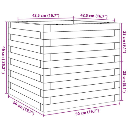 Pflanzkübel 50X50X46 Cm Massivholz Douglasie Natürliches Douglasie