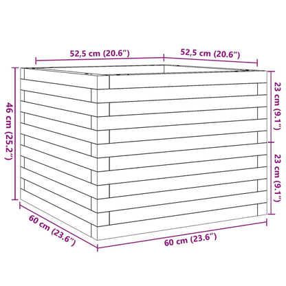 Pflanzkübel 60X60X46 Cm Massivholz Douglasie Natürliches Douglasie