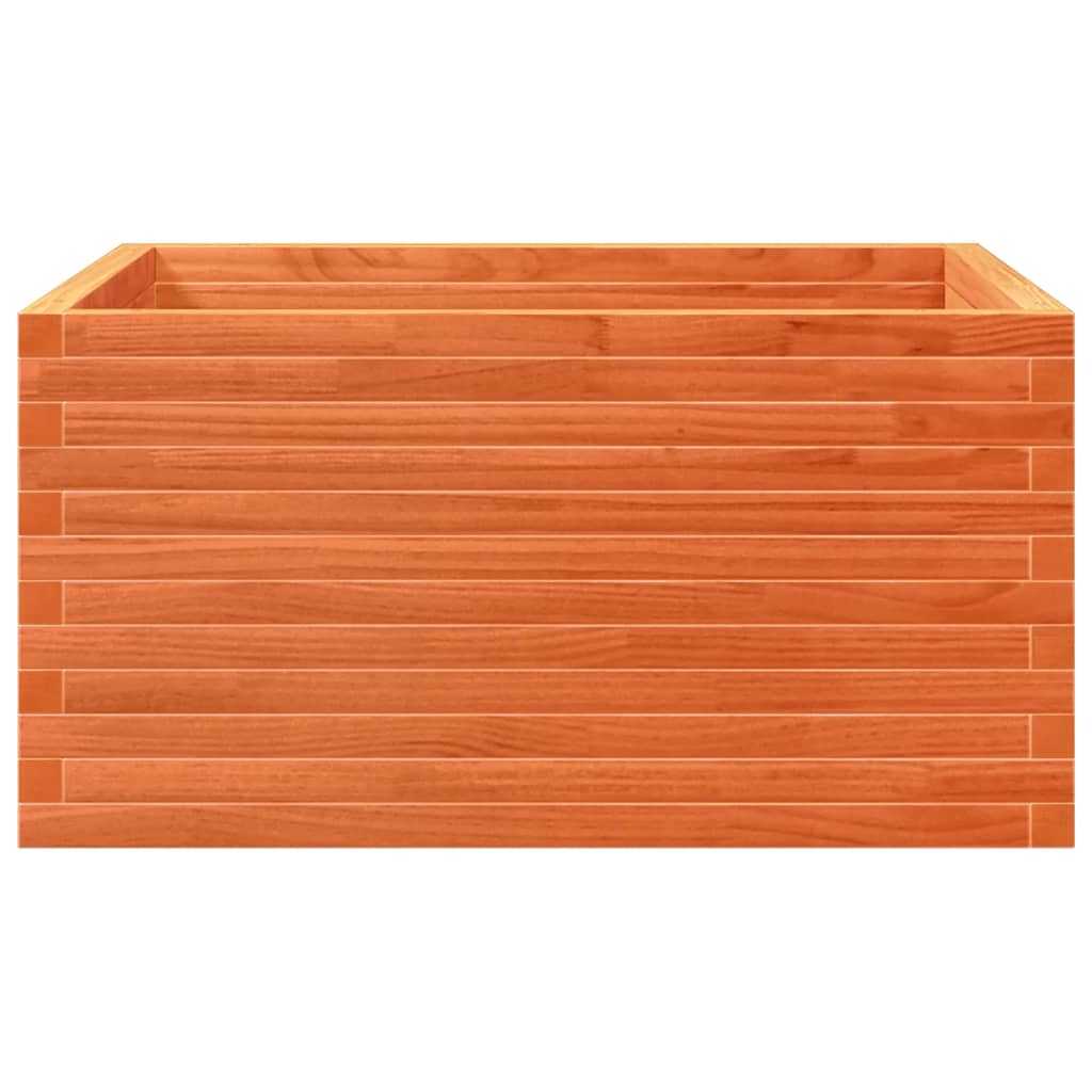 Pflanzkübel 90X90X46 Cm Massivholz Kiefer Wachsbraun