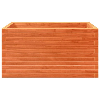 Pflanzkübel 90X90X46 Cm Massivholz Kiefer Wachsbraun