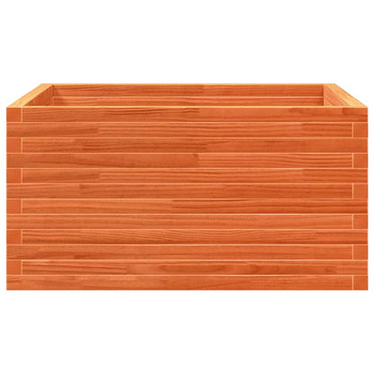Pflanzkübel 90X90X46 Cm Massivholz Kiefer Wachsbraun
