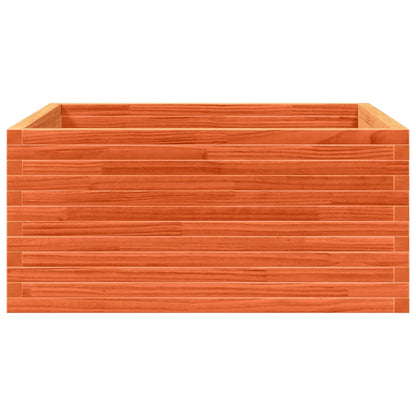 Pflanzkübel 100X100X46 Cm Massivholz Kiefer Wachsbraun