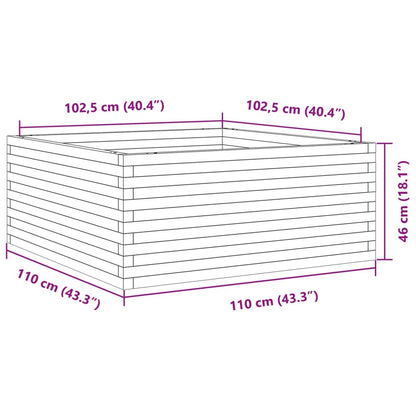 Pflanzkübel 110X110X46 Cm Massivholz Douglasie Natürliches Douglasie