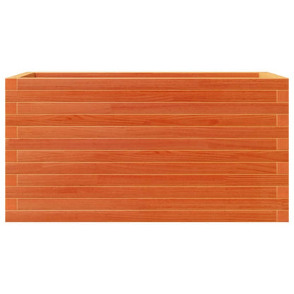 Pflanzkübel 90X40X46 Cm Massivholz Kiefer Wachsbraun