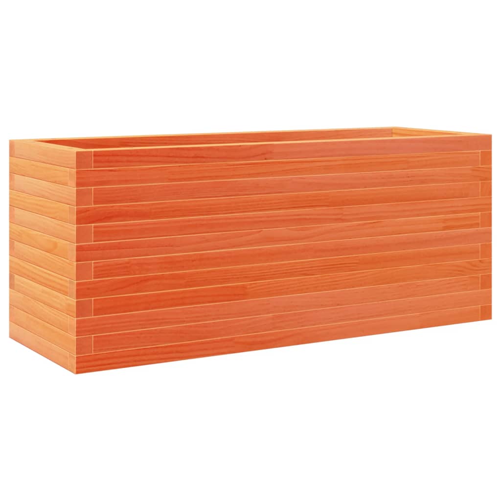 Pflanzkübel 110X40X46 Cm Massivholz Kiefer Wachsbraun