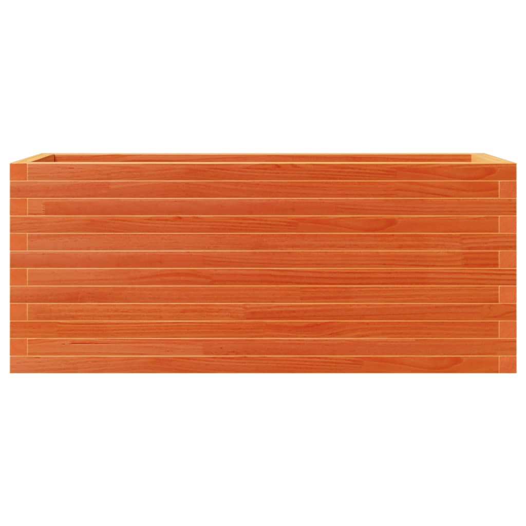 Pflanzkübel 110X40X46 Cm Massivholz Kiefer Wachsbraun