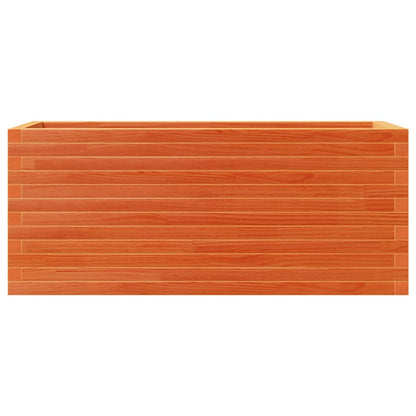 Pflanzkübel 110X40X46 Cm Massivholz Kiefer Wachsbraun