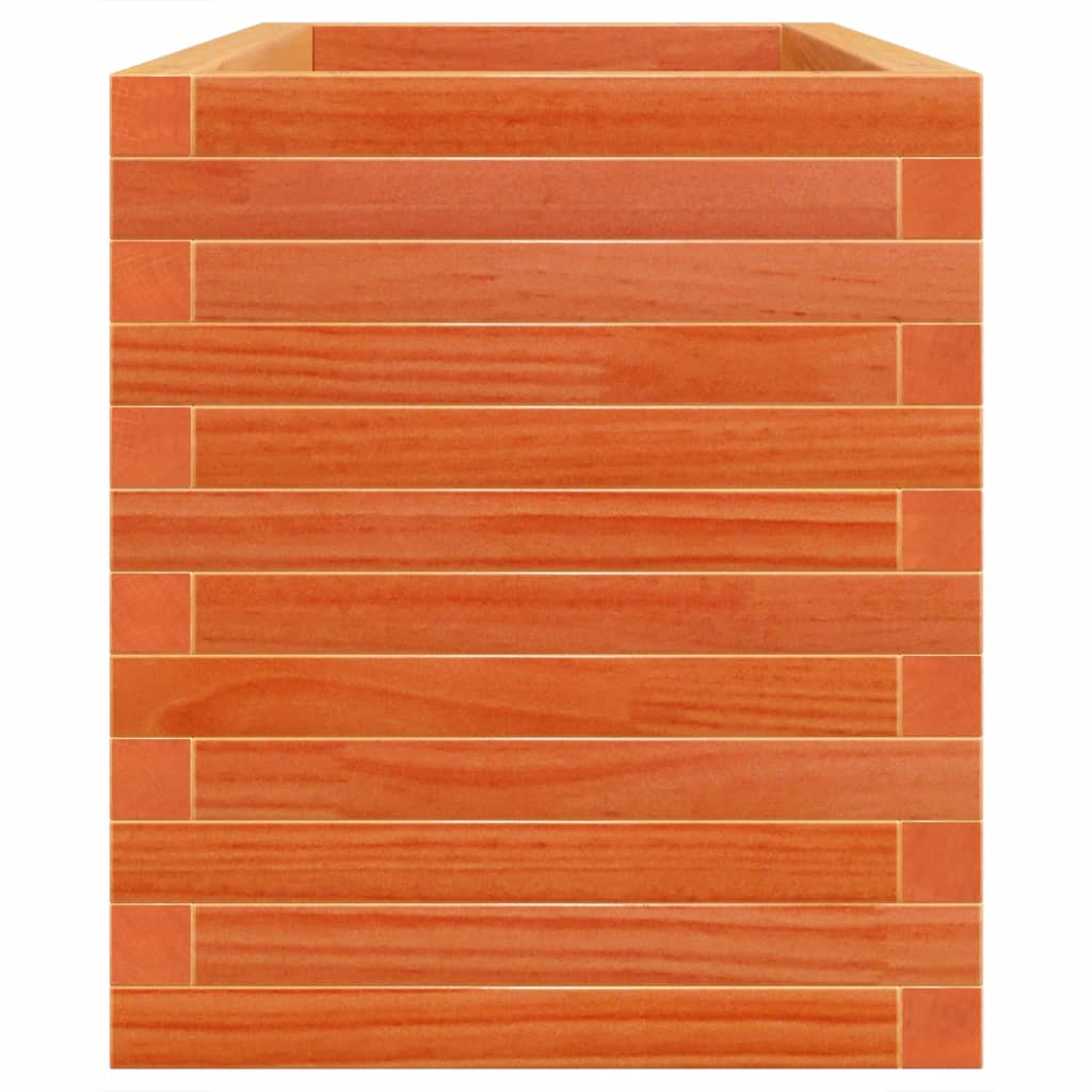 Pflanzkübel 110X40X46 Cm Massivholz Kiefer Wachsbraun