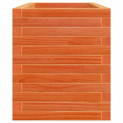 Pflanzkübel 110X40X46 Cm Massivholz Kiefer Wachsbraun