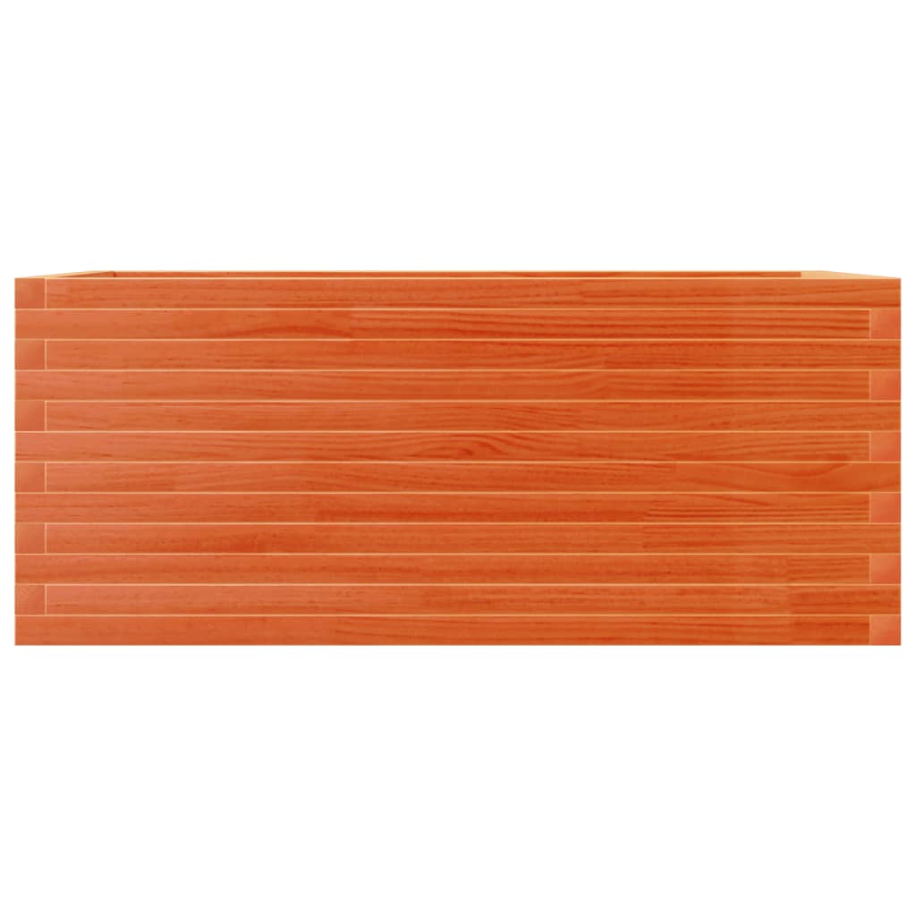 Pflanzkübel 110X60X46 Cm Massivholz Kiefer Wachsbraun