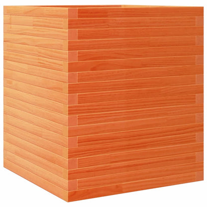 Pflanzkübel 60X60X68,5 Cm Massivholz Kiefer Wachsbraun