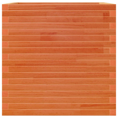Pflanzkübel 70X70X68,5 Cm Massivholz Kiefer Wachsbraun