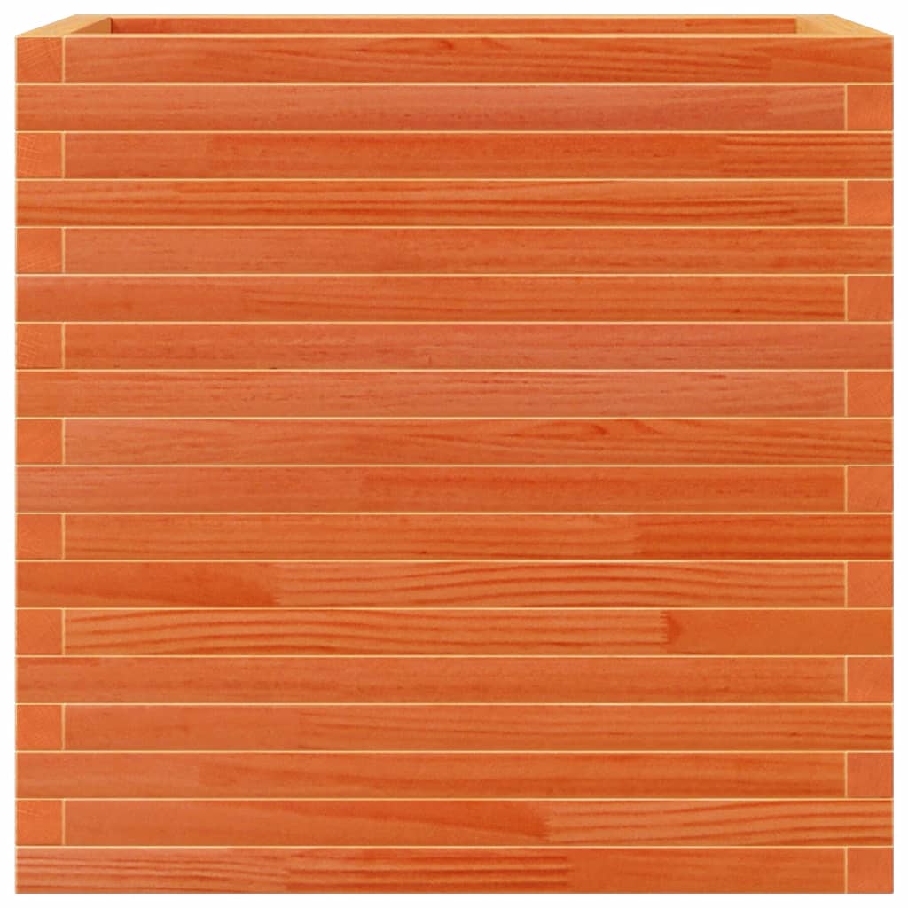 Pflanzkübel 70X40X68,5 Cm Massivholz Kiefer Wachsbraun
