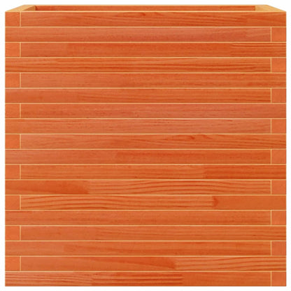 Pflanzkübel 70X40X68,5 Cm Massivholz Kiefer Wachsbraun