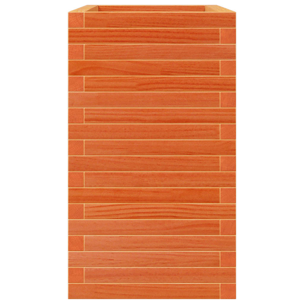 Pflanzkübel 70X40X68,5 Cm Massivholz Kiefer Wachsbraun