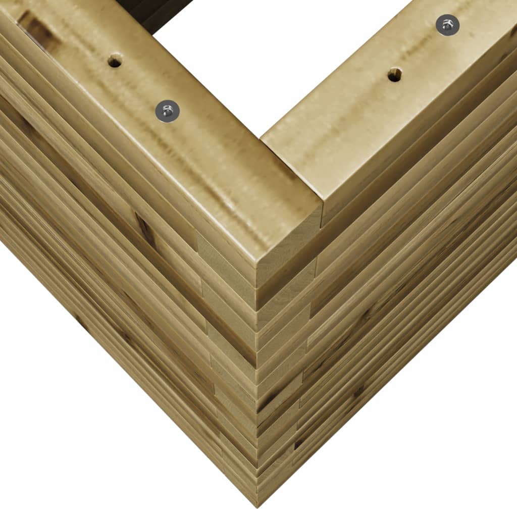 Pflanzkübel 90X40X68,5 Cm Kiefernholz Imprägniert Natürlich Imprägniert